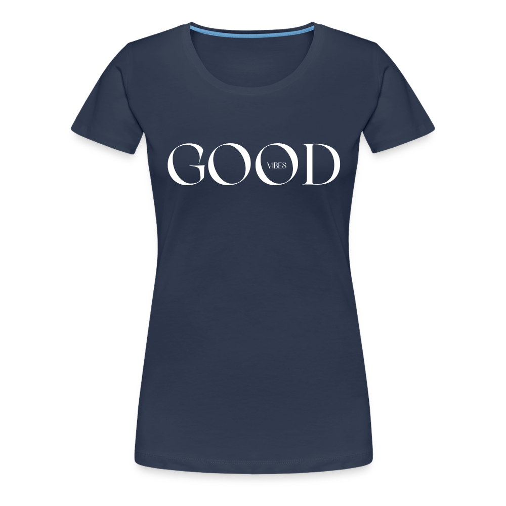 Good Vibes Frauen T-Shirt - Navy