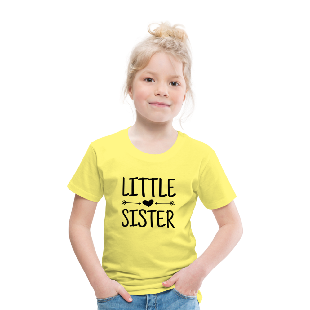Little Sister Kinder T-Shirt - Gelb