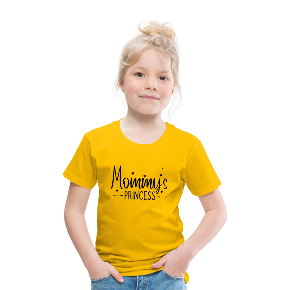 Mommys Princess Kinder T-Shirt - Sonnengelb
