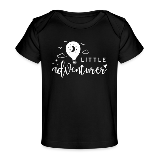 little adventurer Baby Bio-T-Shirt - Schwarz