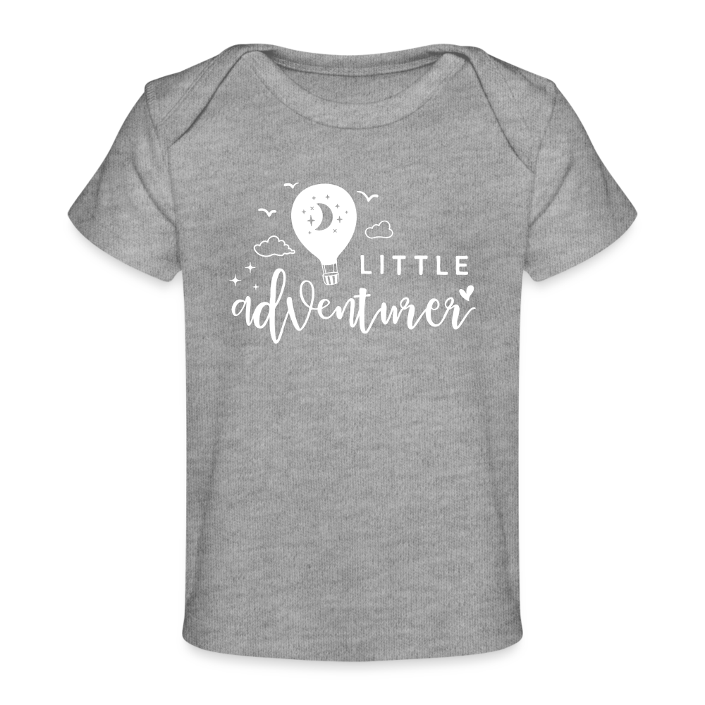 little adventurer Baby Bio-T-Shirt - Grau meliert