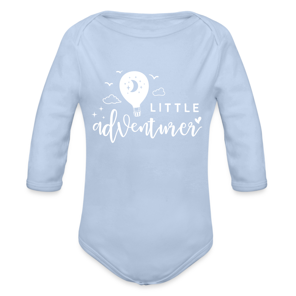 little adventurer Baby Bio-Langarm-Body - Sky