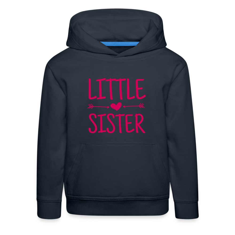 Little Sister Kinder Premium Hoodie - Navy