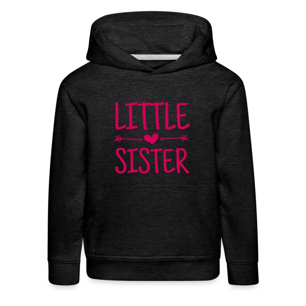Little Sister Kinder Premium Hoodie - Anthrazit