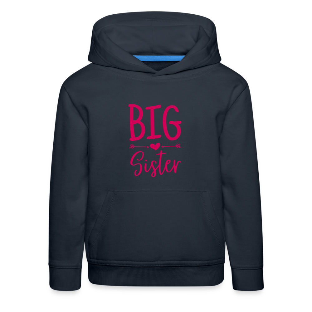 Big Sister Kinder Premium Hoodie - Navy