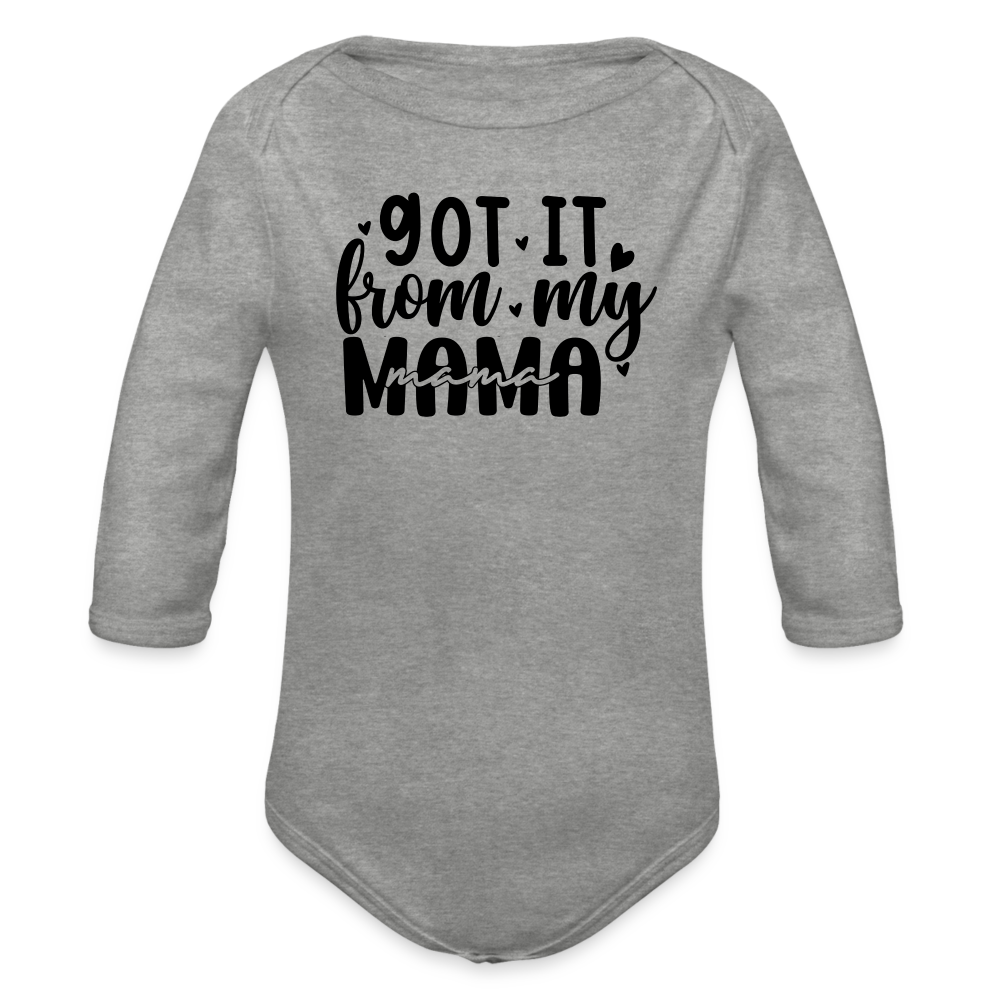 got it from my Mama Baby Bio-Langarm-Body - Grau meliert