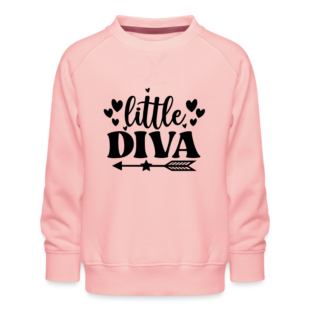 little Diva Kinder Premium Pullover - Kristallrosa
