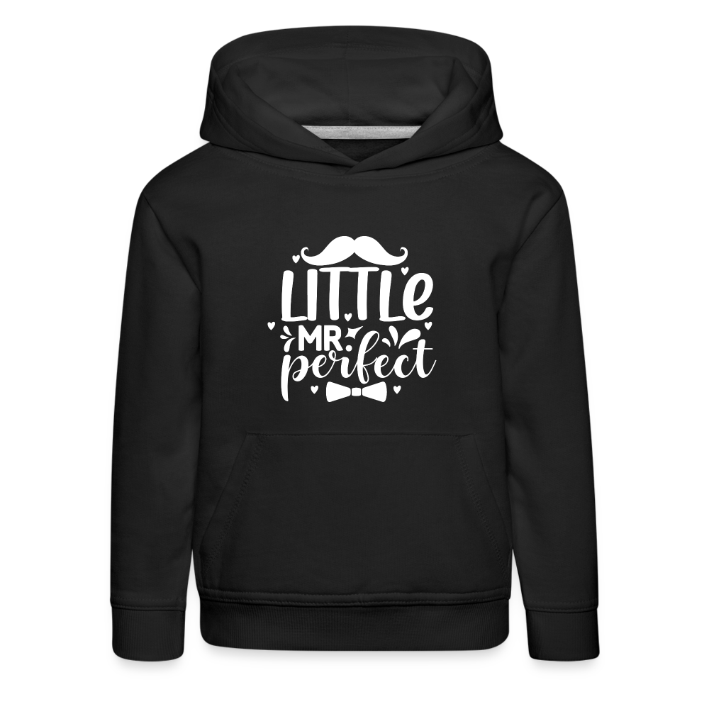 little Mr. perfect - Kinder Premium Hoodie - Schwarz