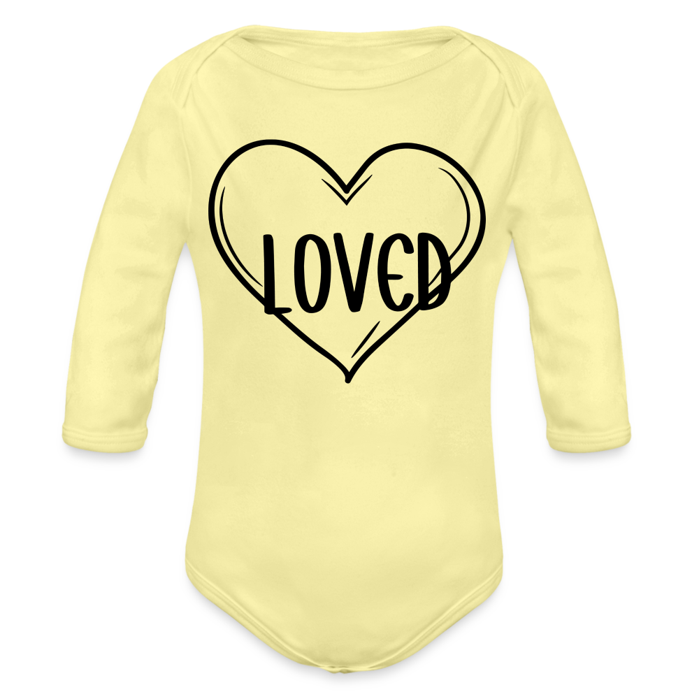 loved - Baby Bio-Langarm-Body - Hellgelb