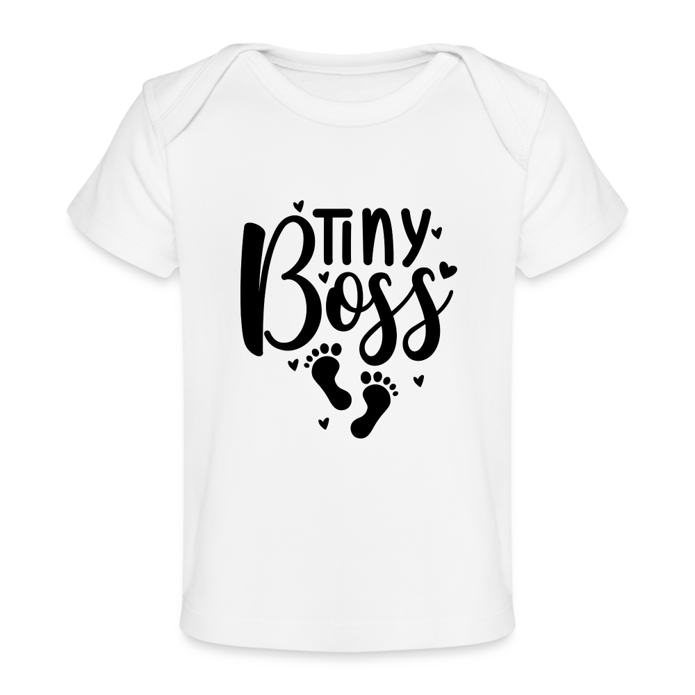 tiny Boss - Baby Bio-T-Shirt - weiß
