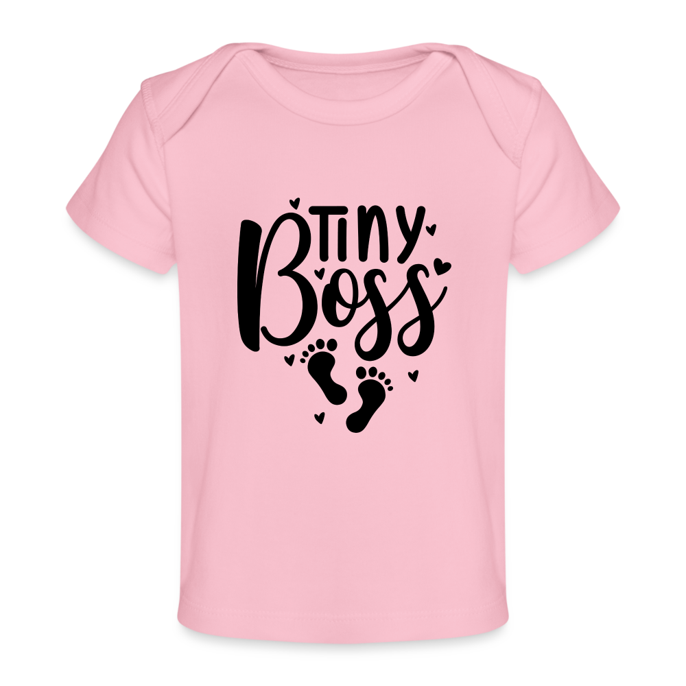 tiny Boss - Baby Bio-T-Shirt - Hellrosa