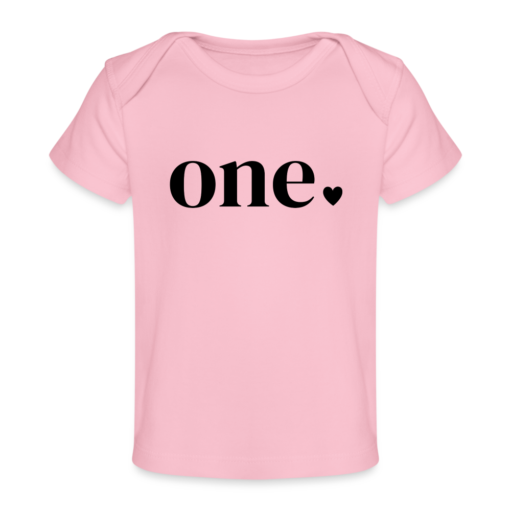 One Herz - Baby Bio-T-Shirt - Hellrosa