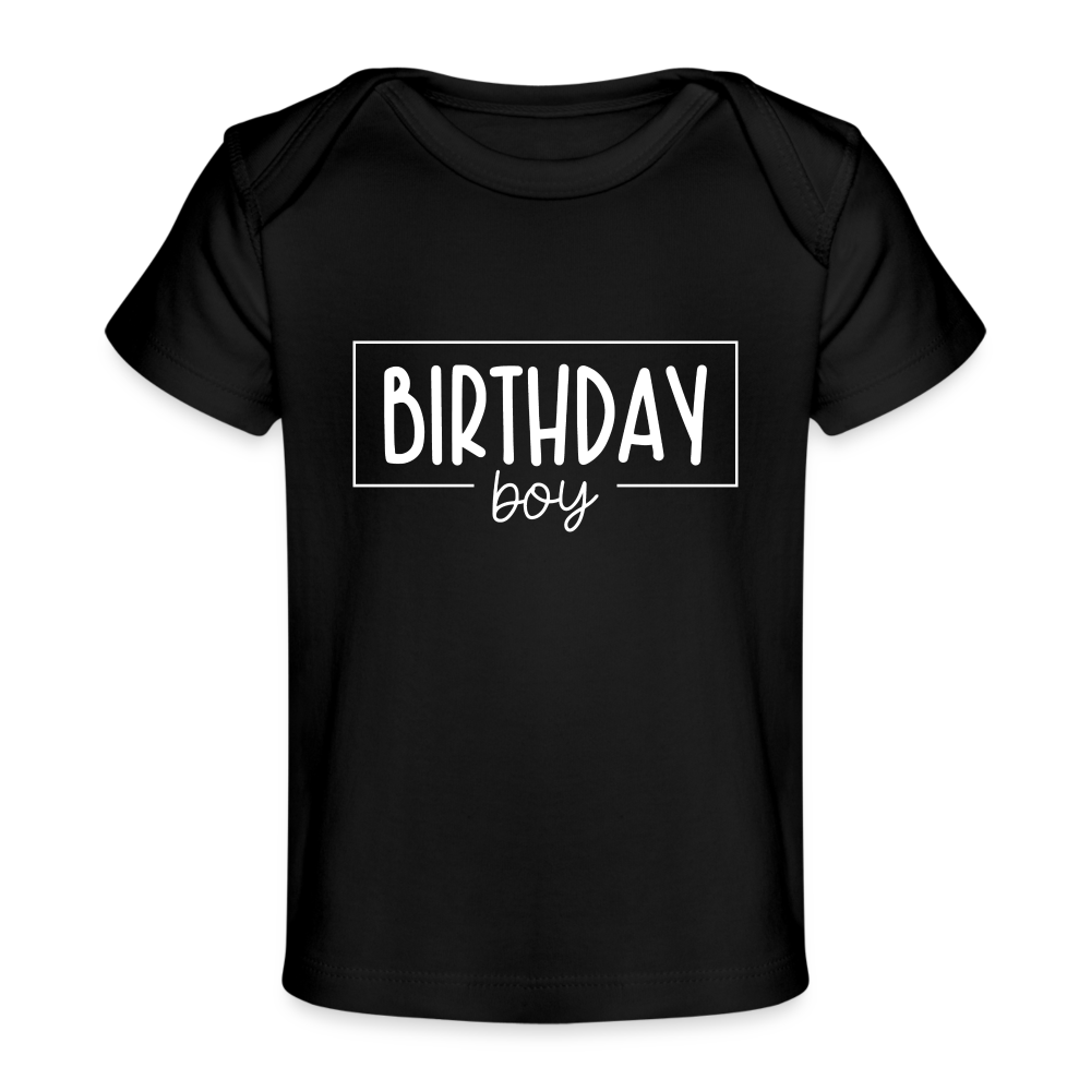 Birthday boy - Baby Bio-T-Shirt - Schwarz