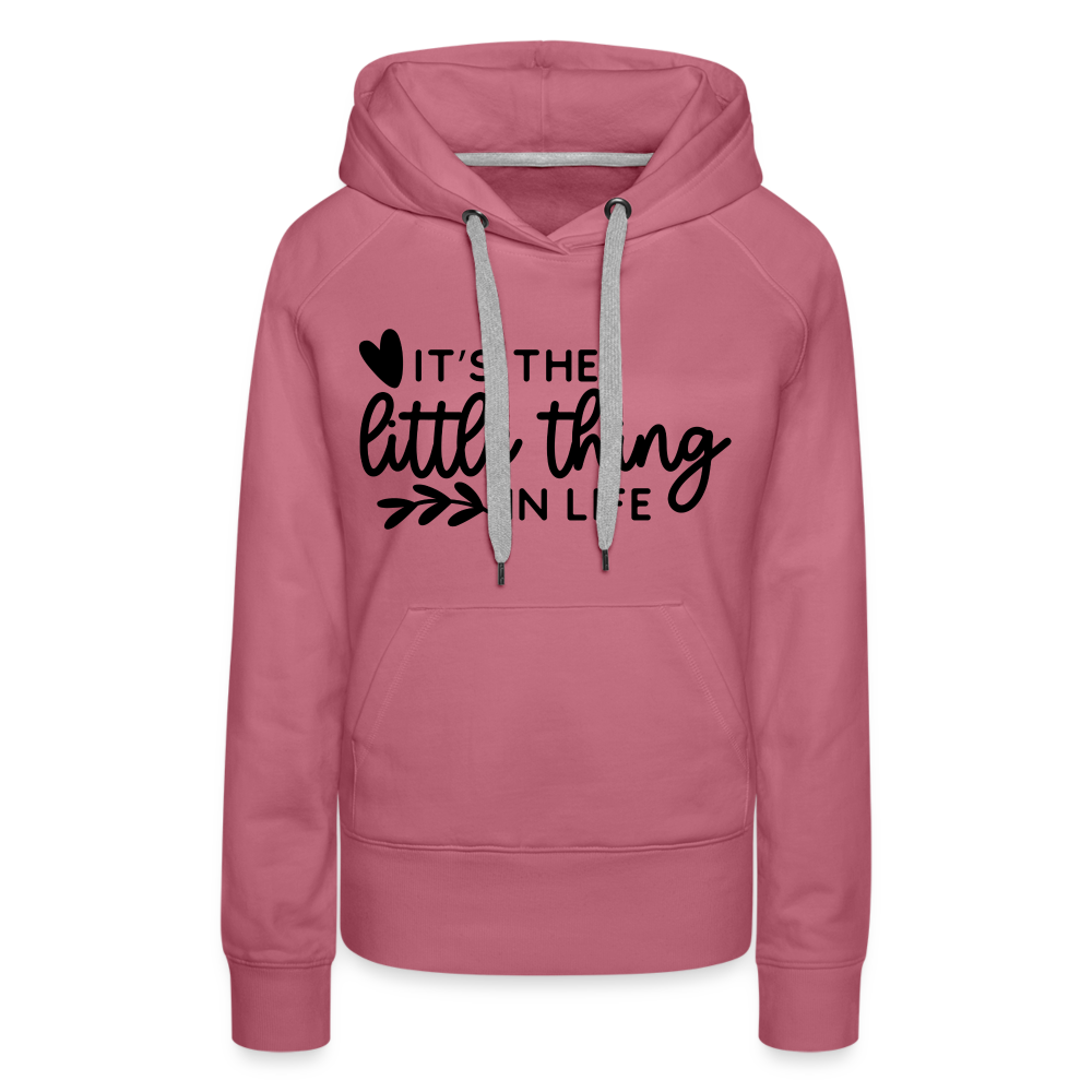 It's the little thing in life - Frauen Premium Hoodie - Malve