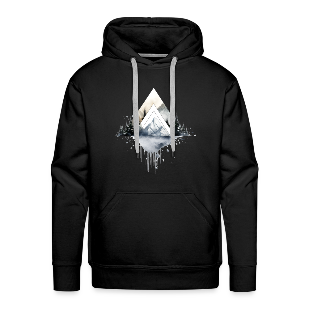 Triangle Snow - Männer Premium Hoodie - Schwarz