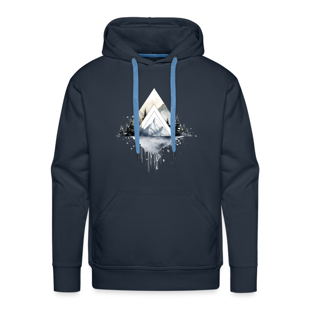 Triangle Snow - Männer Premium Hoodie - Navy