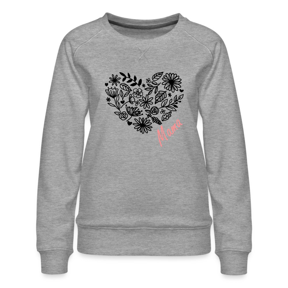 Mama Frauen Pullover - Grau meliert