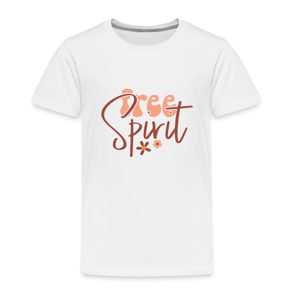 free Spirit Kinder Premium T-Shirt - weiß