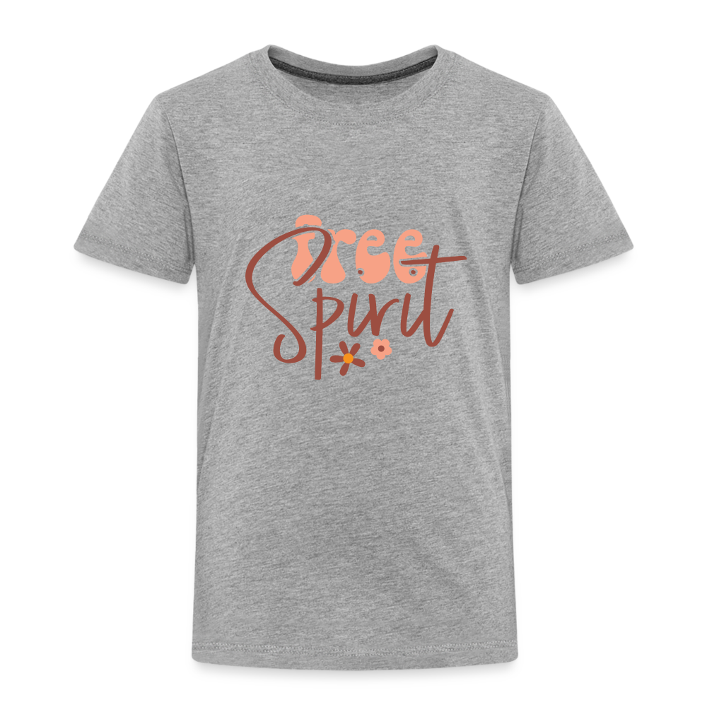 free Spirit Kinder Premium T-Shirt - Grau meliert