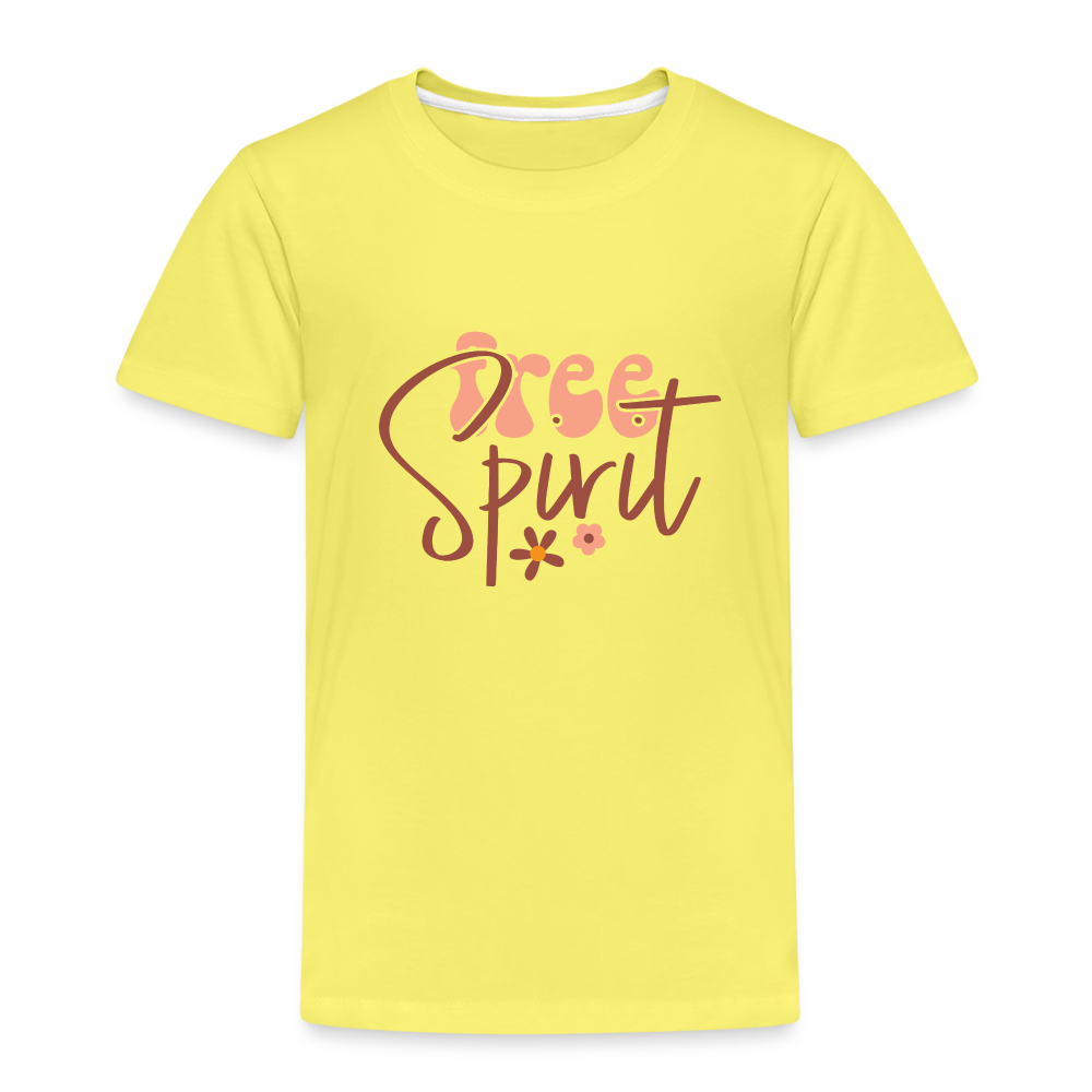 free Spirit Kinder Premium T-Shirt - Gelb
