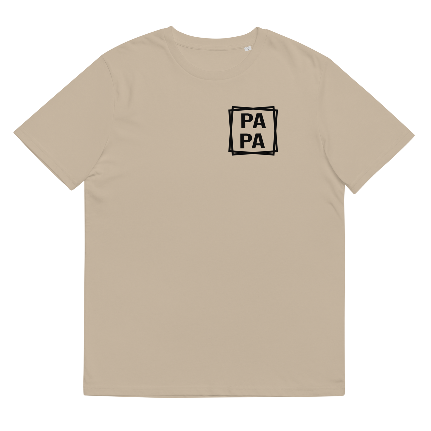Rechteck Papa Unisex-Bio-Baumwoll-T-Shirt