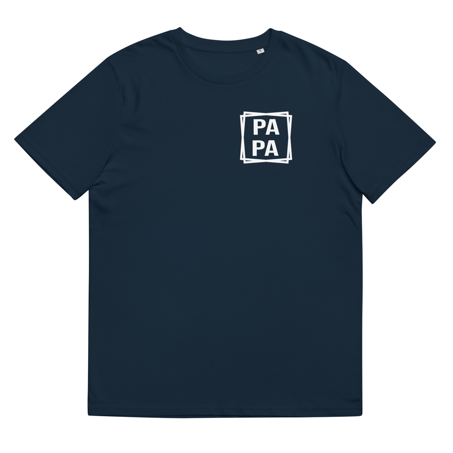 Rechteck Papa Unisex-Bio-Baumwoll-T-Shirt