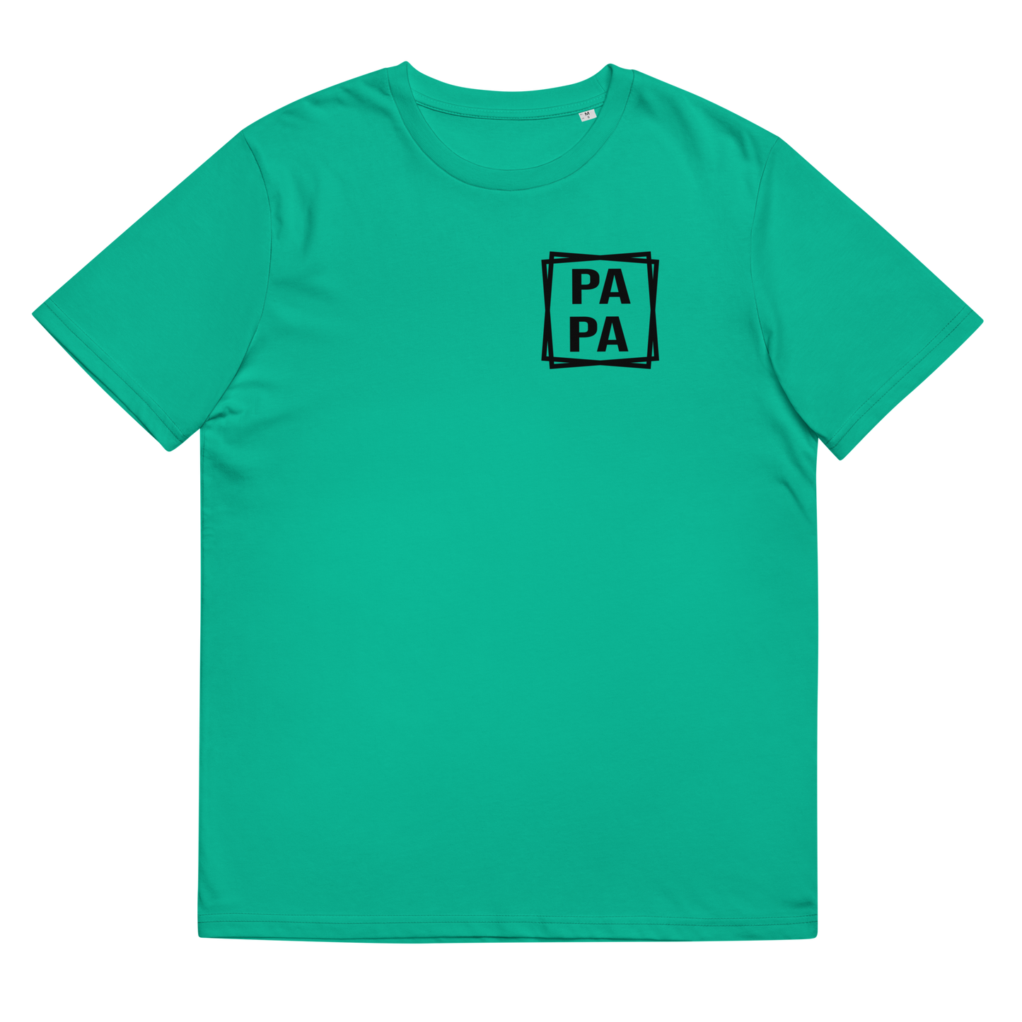 Rechteck Papa Unisex-Bio-Baumwoll-T-Shirt