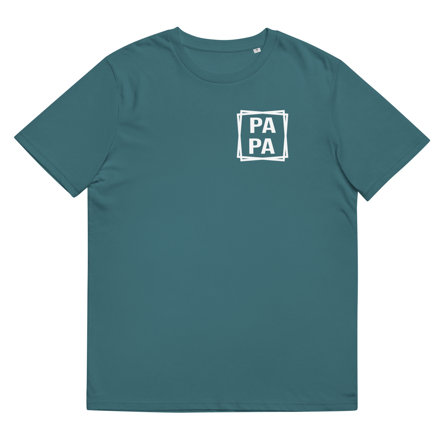 Rechteck Papa Unisex-Bio-Baumwoll-T-Shirt