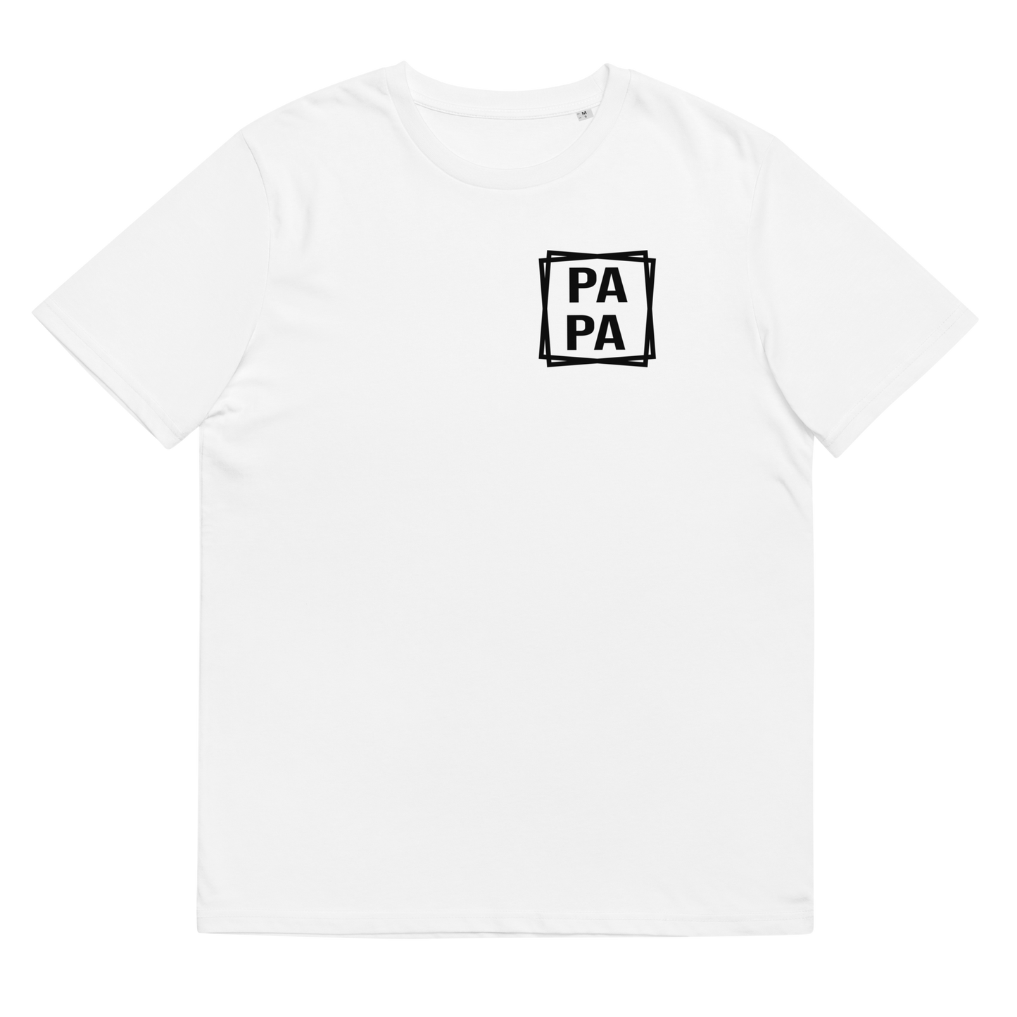 Rechteck Papa Unisex-Bio-Baumwoll-T-Shirt