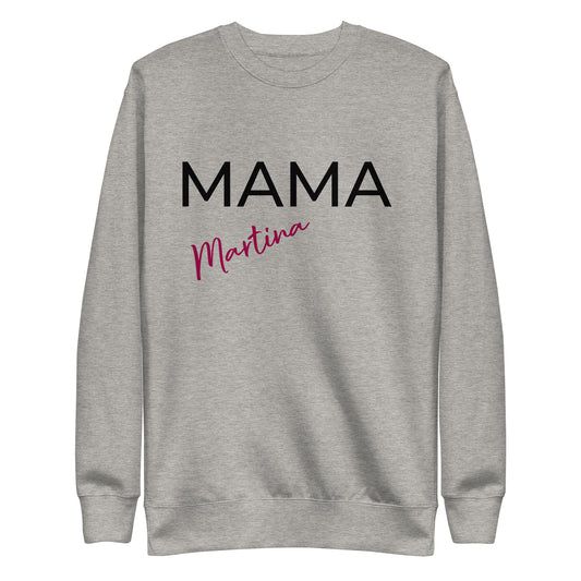 Mama Schriftzug Personalisierbar Unisex-Premium-Pullover