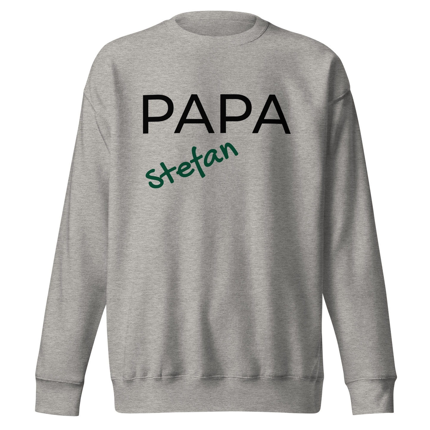 Papa Schriftzug Personalisierbar Unisex-Premium-Pullover
