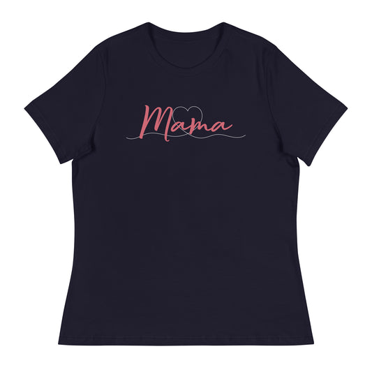 Mama Herzlinie Lockeres Damen-T-Shirt
