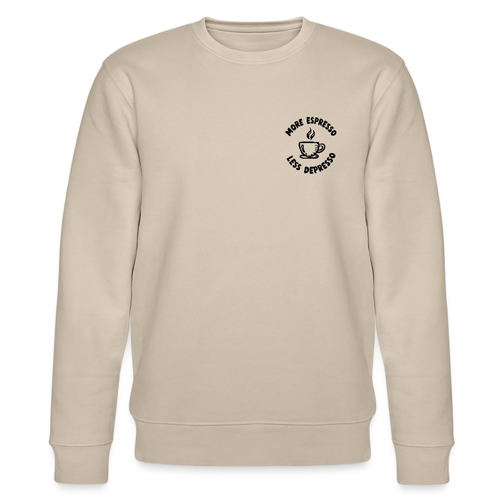 More Espresso / Less Depresso - Bio Unisex Sweatshirt - Beige