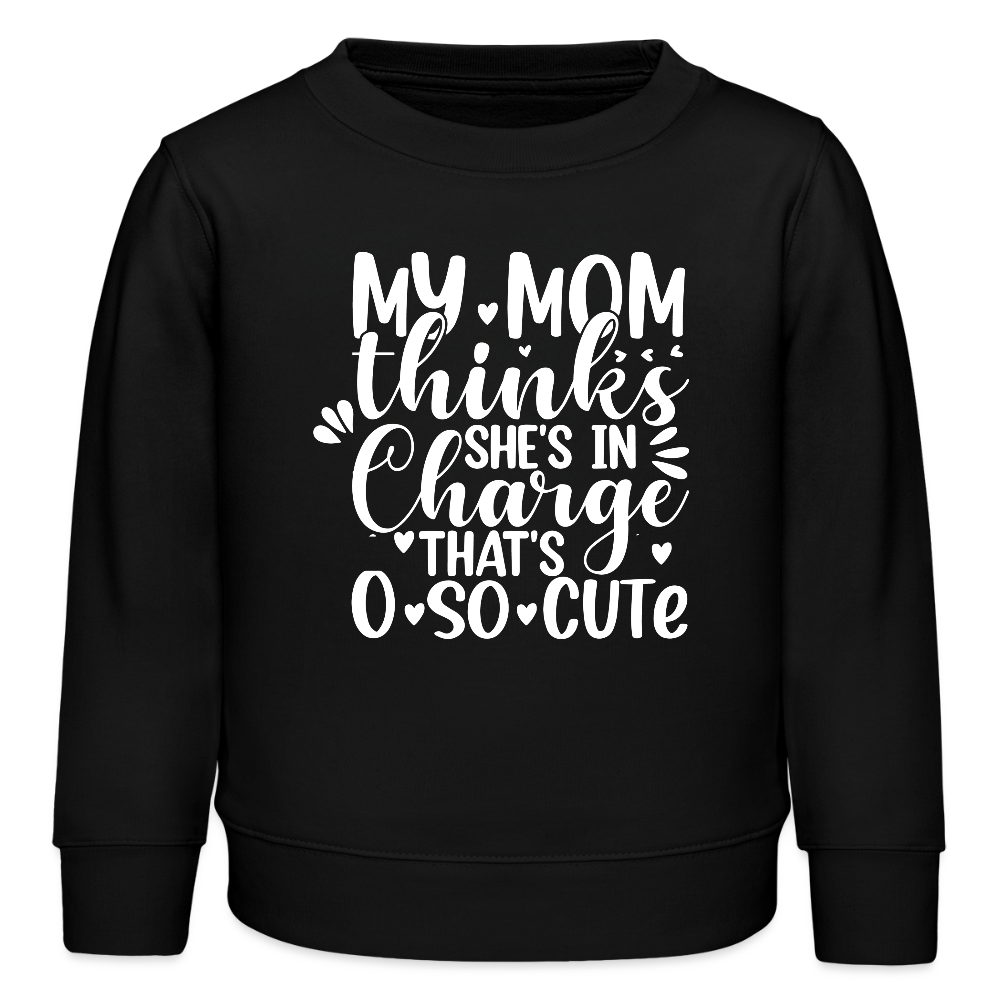 Mom in Charge - Bio  Kinder Sweatshirt - Schwarz