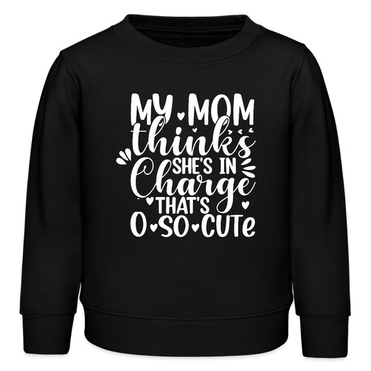Mom in Charge - Bio  Kinder Sweatshirt - Schwarz