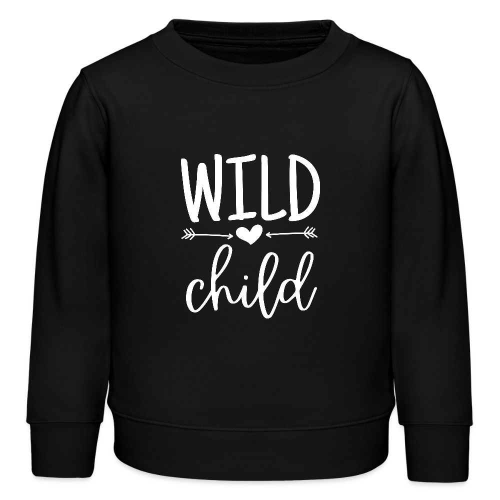 Wild child - Bio Kinder Sweatshirt - Schwarz
