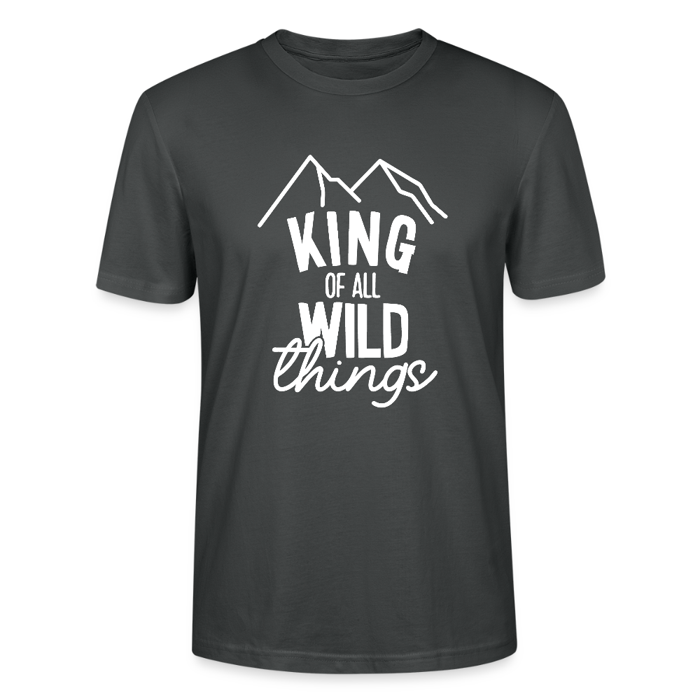 King of all wild things - Bio Unisex T-Shirt - Anthrazit