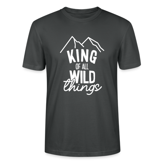 King of all wild things - Bio Unisex T-Shirt - Anthrazit