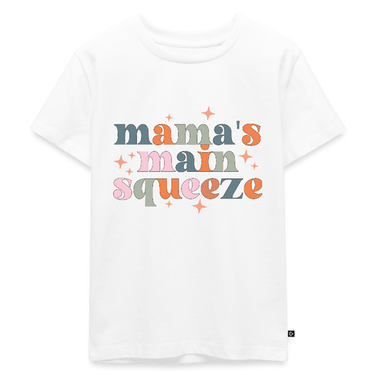 Mama's main squeeze - Bio Kinder T-Shirt - Weiß