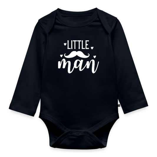 little man Baby Bio-Langarm-Body - Navy