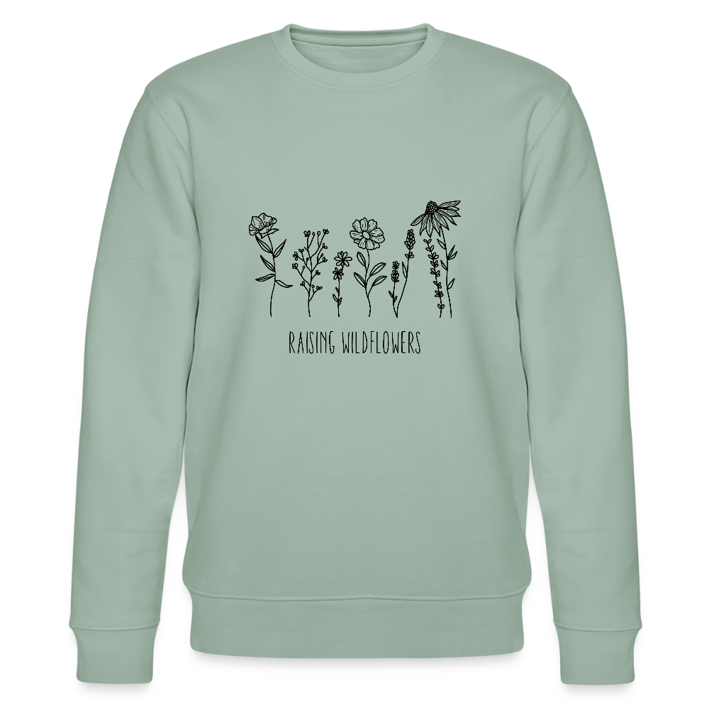 Raising Wildflowers - Bio Unisex Sweatshirt - Helles Graugrün