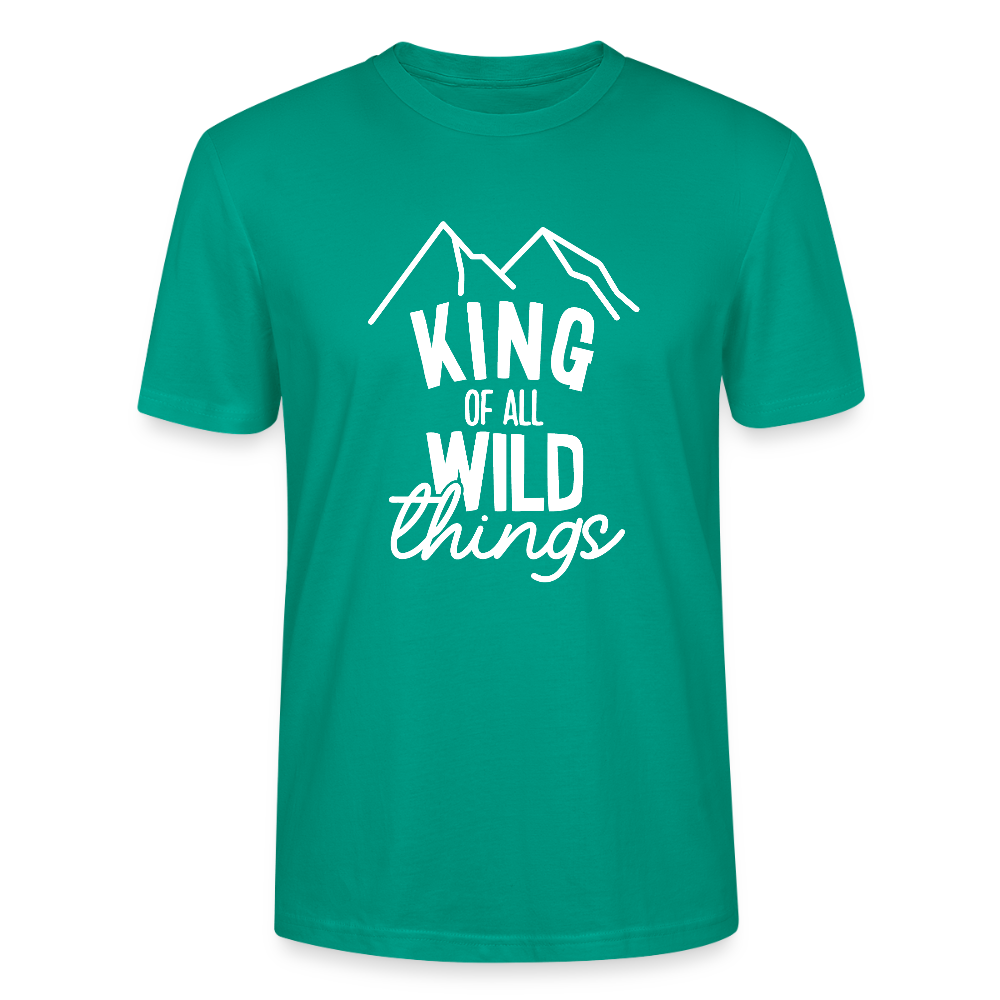 King of all wild things - Bio Unisex T-Shirt - Blaugrün
