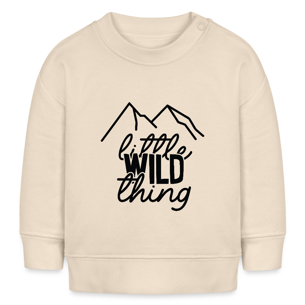 little wild thing -  Bio Baby Sweatshirt - Weißgrau