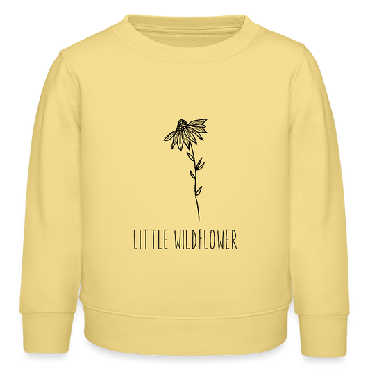Little wildflower - Bio Kinder Sweatshirt - Gelb Viva 