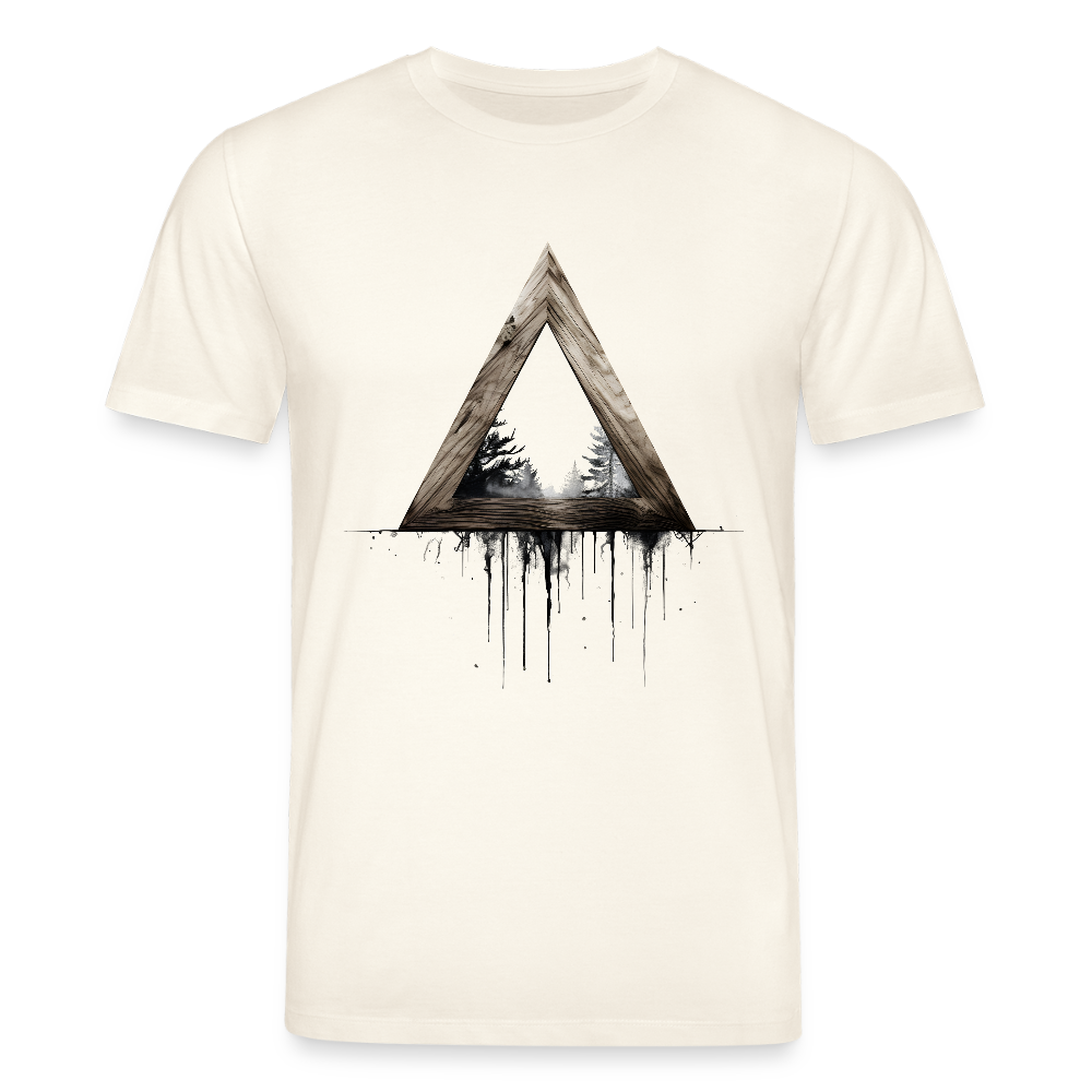Dreieck Holz - Bio Unisex T-Shirt - Naturweiß 