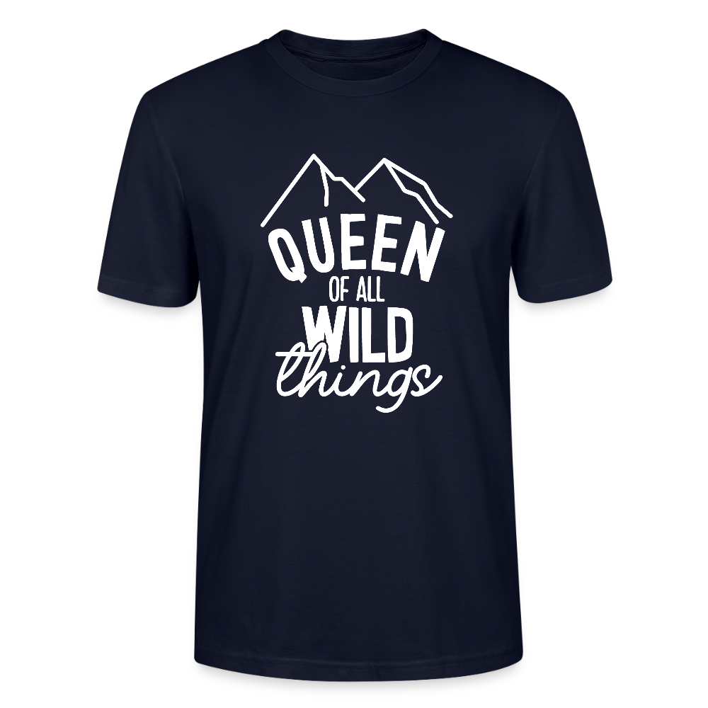 Queen of all wild things - Bio Unisex T-Shirt - Navy