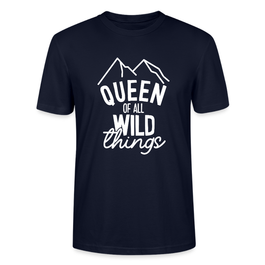Queen of all wild things - Bio Unisex T-Shirt - Navy