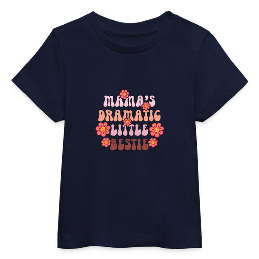 Mama's Bestie - Bio Baby T-Shirt - Navy