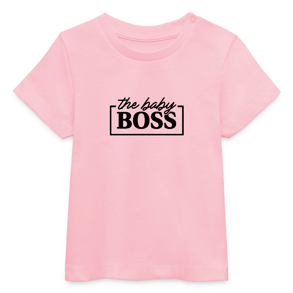 the baby Boss - Bio Baby T-Shirt - Hellrosa