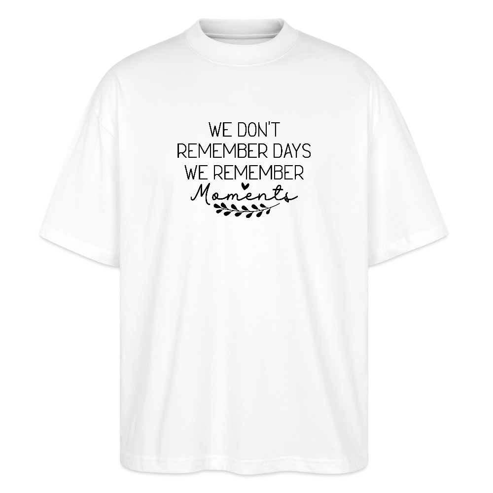 Moments - Bio Unisex Oversize Shirt - Weiß